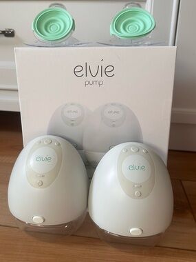 Elvie Pump Double Electric Breast Pump - White